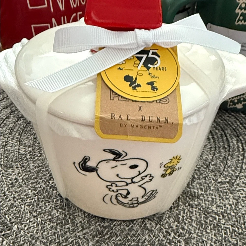 Rae Dunn Snoopy Ceramic Jar with home sweet home - Picture 4 of 5